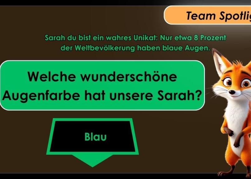 Natürlich hat Quizi auch immer einen spannenden Sidefact am Start.