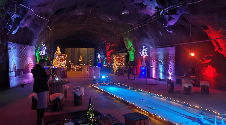 We are giving you a Christmas village!