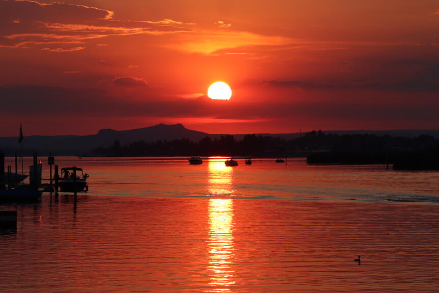 Sonnenuntergang Hotel