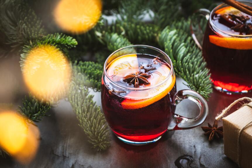 Glühwein im Garten