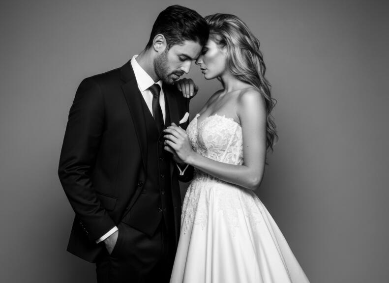 Zeitlose Hochzeitsfotografie mit Glamour-Faktor